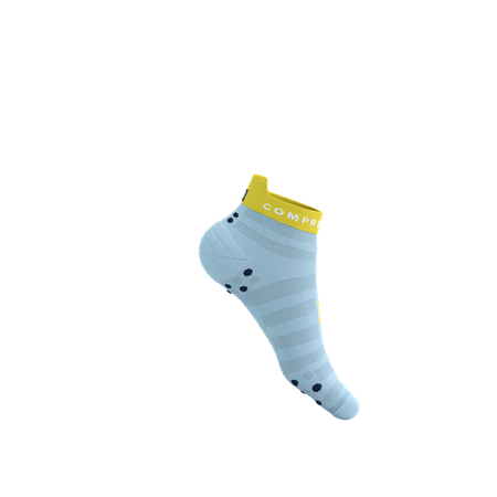 COMPRESSPORT Skarpetki do biegania PRORACING SOCKS V4 ULTRALIGHT RUN LOW cashmere blue/maize