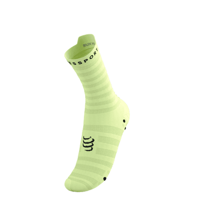 COMPRESSPORT Skarpetki do biegania PRORACING SOCKS V4 ULTRALIGHT RUN HIGH shadow lime/black