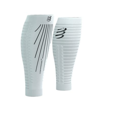 COMPRESSPORT Opaski kompresyjne na łydki R2 AERO white/black