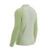 COMPRESSPORT Koszulka biegowa męska TRAIL HZ LS T-SHIRT sugar/shadow lime