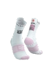 COMPRESSPORT Skarpetki do biegania trailowe PRORACING SOCKS V4 TRAIL UTMB 2025 white roseate