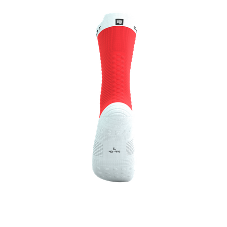 COMPRESSPORT Skarpetki rowerowe PRORACING SOCKS V4 BIKE fluo red/white