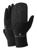 RONHILL Rękawiczki do biegania WIND-BLOCK FLIP GLOVE all black