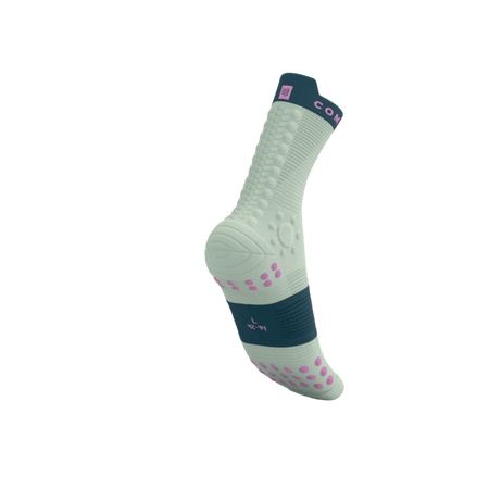 COMPRESSPORT Skarpetki do biegania trailowe PRORACING SOCKS V4 TRAIL aqua/stargazer/cyclamen