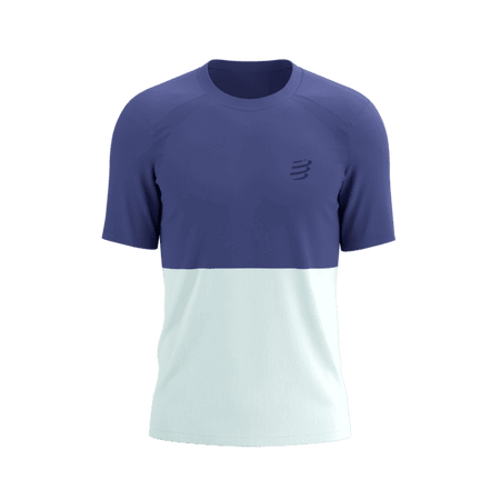 COMPRESSPORT Koszulka biegowa PERFORMANCE SS T-SHIRT orient blue/star white