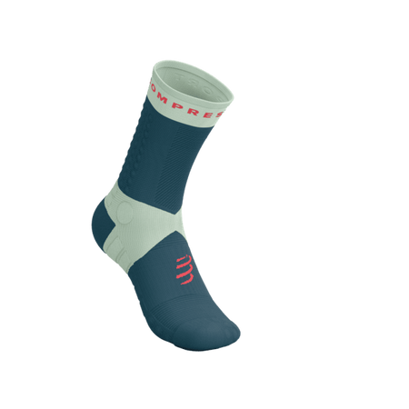 COMPRESSPORT Skarpetki do biegania ULTRA TRAIL SOCKS V2.0 stargazer/aqua/fluo red