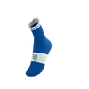 COMPRESSPORT Skarpetki do biegania wysokie PRORACING SOCKS V4 RUN HIGH princess blue/white