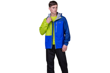 RONHILL Kurtka biegowa męska TECH FORTIFY JACKET ocean/citrus