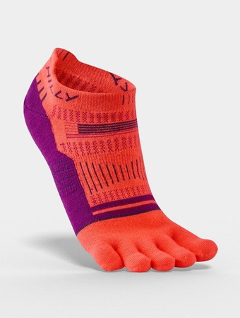 HILLY Skarpetki do biegania z palcami TOE SOCKLET hot coral/grape juice/charcoal