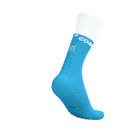 COMPRESSPORT Skarpetki kompresyjne do biegania MID COMPRESSION SOCKS V2.0 norse blue/white