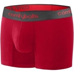 COMFYBALLS Bokserki LONG COTTON red charcoal