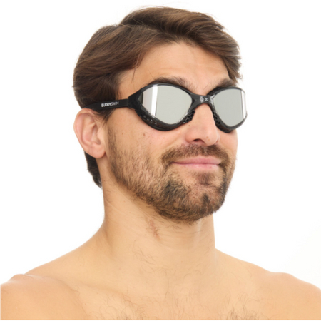 BUDDYSWIM Okulary do pływania OZEANX black/silver mirror