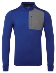 RONHILL Bluza biegowa męska TECH WINTER 1/2 ZIP ocean/iron
