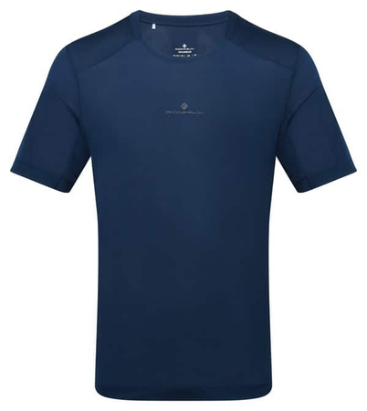 RONHILL Koszulka biegowa męska TECH S/S TEE dark navy/oxide
