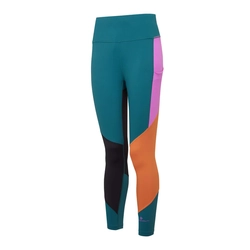 RONHILL Legginsy biegowe damskie TECH CROP TIGHT deep lagoon/thistle