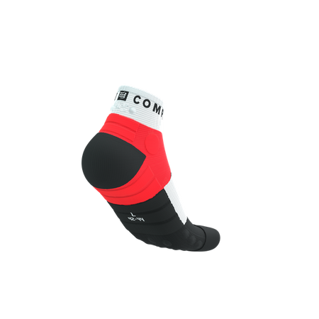 COMPRESSPORT Skarpetki do biegania ULTRA TRAIL LOW SOCKS V2.0 fluo red/white