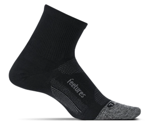 FEETURES Skarpetki do biegania krótkie ELITE ULTRALIGHT QUARTER czarne