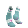 COMPRESSPORT Skarpetki do biegania wysokie PRORACING SOCKS V4 RUN HIGH ether/neon pink
