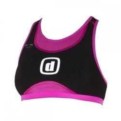 ZEROD Biustonosz triathlonowy damski iBRA Czarno-Różowy