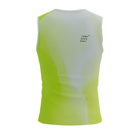 COMPRESSPORT Koszulka biegowa PERFORMANCE TANK safe yellow