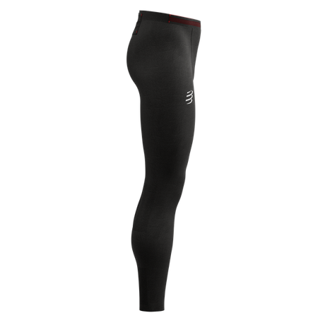 COMPRESSPORT Kompresyjne legginsy do biegania męskie UNDER CONTROL FULL TIGHT black