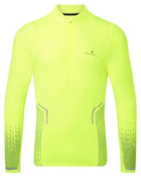 RONHILL Bluza biegowa męska TECH REFLECT 1/2 ZIP fluo yellow/reflect