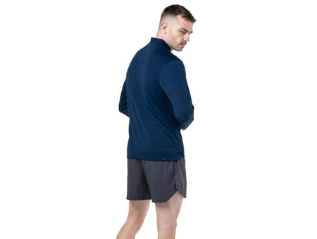 RONHILL Bluza biegowa męska TECH MERINO 1/2 ZIP dark navy/oxide