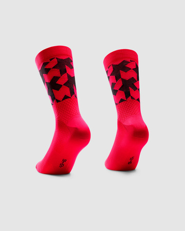 ASSOS Skarpetki rowerowe MONOGRAM SOCKS EVO lunar red