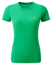 RONHILL Koszulka biegowa damska CORE S/S TEE bright green/white