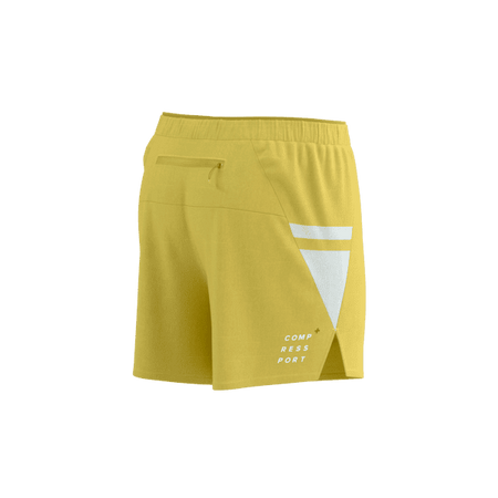 COMPRESSPORT Spodenki biegowe PERFORMANCE SHORT lemon/white