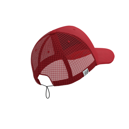 COMPRESSPORT Czapka biegowa z daszkiem RACING TRUCKER CAP samba red