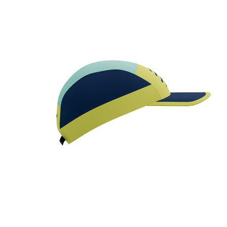 COMPRESSPORT Czapka biegowa 5 PANEL LIGHT CAP green sheen/blues