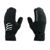 COMPRESSPORT Wodoodporne rękawice biegowe HURRICANE WATERPROOF MITTENS black