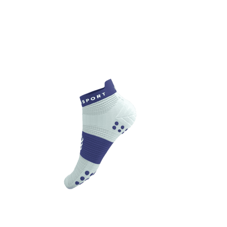 COMPRESSPORT Skarpetki do biegania krótkie PRORACING SOCKS V4 RUN LOW star white/orient blue