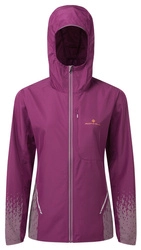 RONHILL Kurtka biegowa damska TECH REFLECT JACKET blackcurrant/reflect