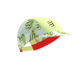COMPRESSPORT Czapka biegowa PRO RACING CAP green camo/fluo red