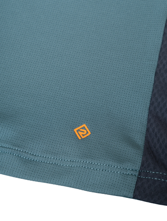 RONHILL Koszulka do biegania TECH 1/2 ZIP S/S TEE monolith/artemis