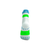 COMPRESSPORT Skarpetki do biegania wysokie PRORACING SOCKS V4 RUN HIGH white/norse blue/neon green