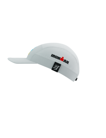 COMPRESSPORT Czapka biegowa 5 PANEL LIGHT CAP IRONMAN 2025 white sunrise