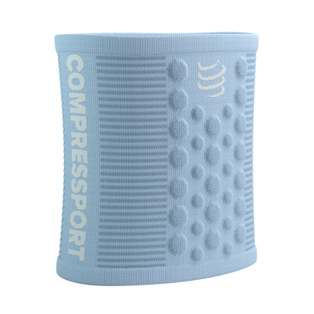 COMPRESSPORT Frotka na nadgarstek SWEATBAND 3D.DOTS cashmere blue/white