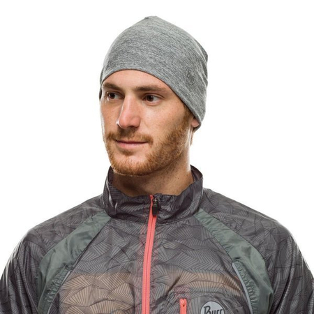 BUFF Czapka do biegania DRYFLX Beanie solid light grey