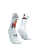 COMPRESSPORT Skarpetki do biegania wysokie PRORACING SOCKS V4 RUN HIGH IRONMAN 2025 white/sunset