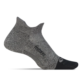 FEETURES Skarpetki do biegania krótkie ELITE ULTRALIGHT NO SHOW TAB szare
