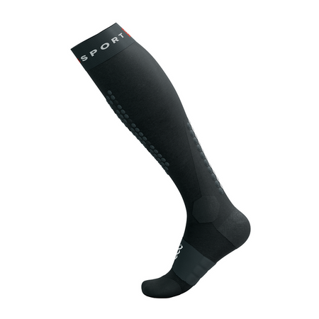 COMPRESSPORT Skarpety kompresyjne narciarskie ALPINE SKI FULL SOCKS black/steel grey