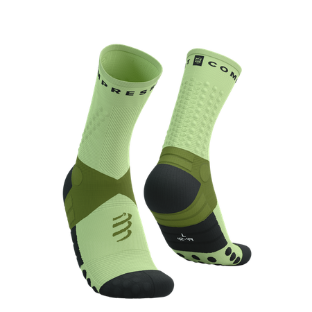 COMPRESSPORT Skarpetki do biegania ULTRA TRAIL SOCKS V2.0 woodbine/shadow lime