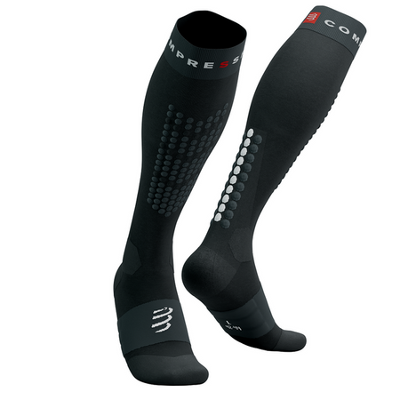 COMPRESSPORT Skarpety kompresyjne narciarskie ALPINE SKI FULL SOCKS black/steel grey