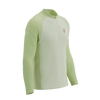 COMPRESSPORT Koszulka biegowa męska TRAIL HZ LS T-SHIRT sugar/shadow lime