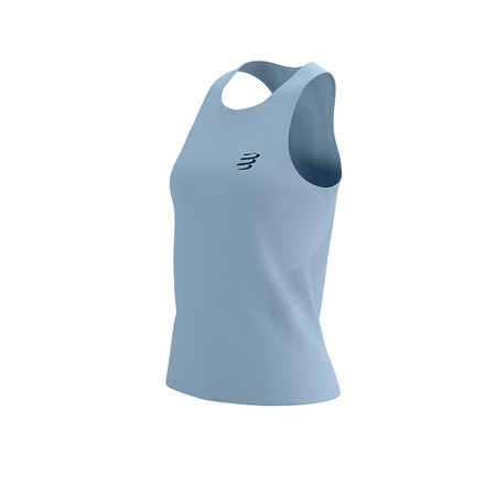 COMPRESSPORT Koszulka biegowa damska PERFORMANCE SINGLET cashmere blue