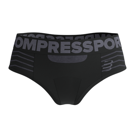 COMPRESSPORT Bielizna damska termoaktywna SEAMLESS BOXER black/grey