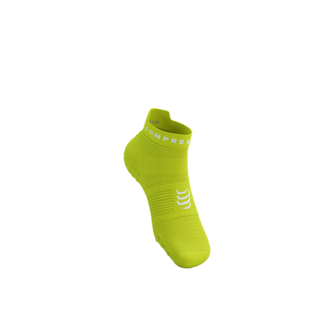 COMPRESSPORT Skarpetki do biegania krótkie PRORACING SOCKS V4 RUN LOW green sheen/white